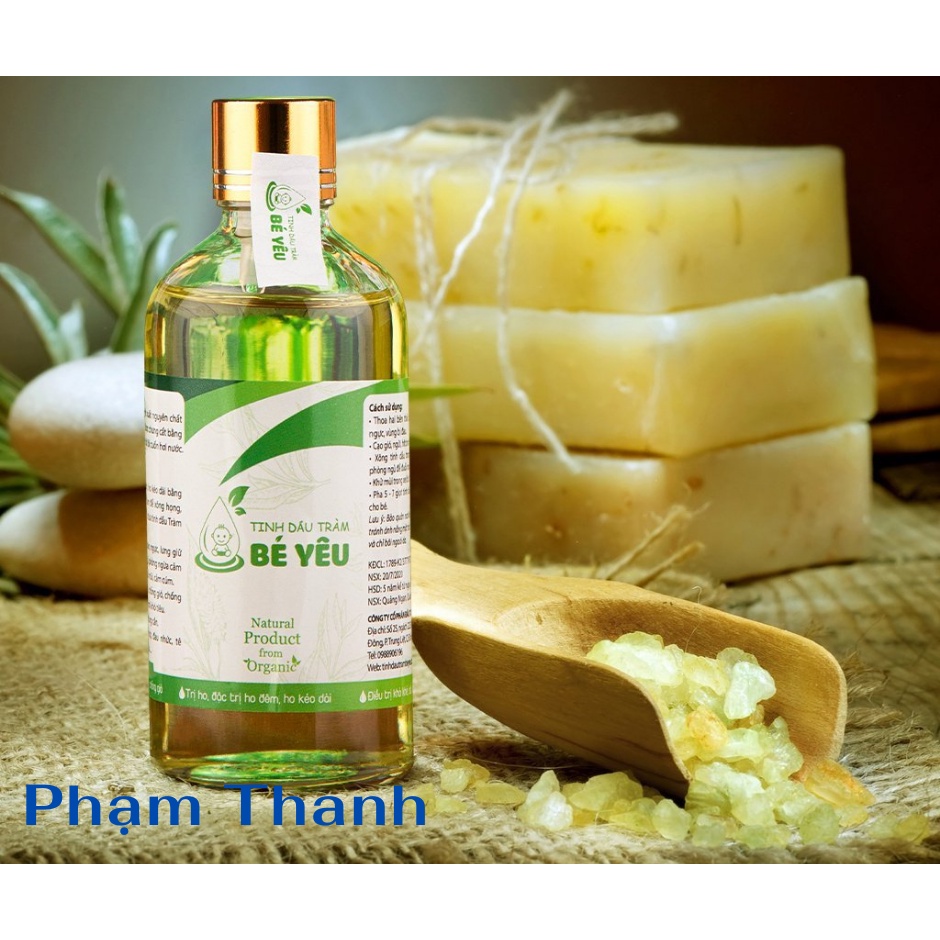 Tinh dầu tràm bé yêu Chiết xuất nguyên chất 100% tự lá Tràm Gió, Massage lòng bàn chân, ngực, lưng, giữ ấm cho bé