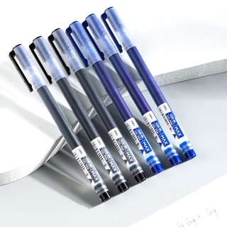 Bút bi nước ngòi 0,5 mm chính hãng có đầu gài Deli G16 – Bút gel đen, xanh viết mực ra đều, trơn ,nhanh khô, lâu hêt