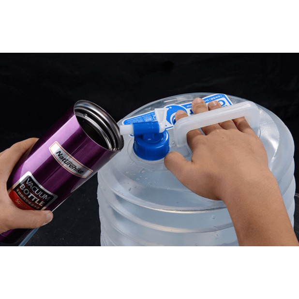 Can bình đựng nước gấp gọn 15L NatureHike bỏ túi nhỏ gọn dành cho du lịch cắm trại camping picnic Cực hot
