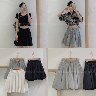 Cv010 chân váy cotton xòe thể thao 6013
