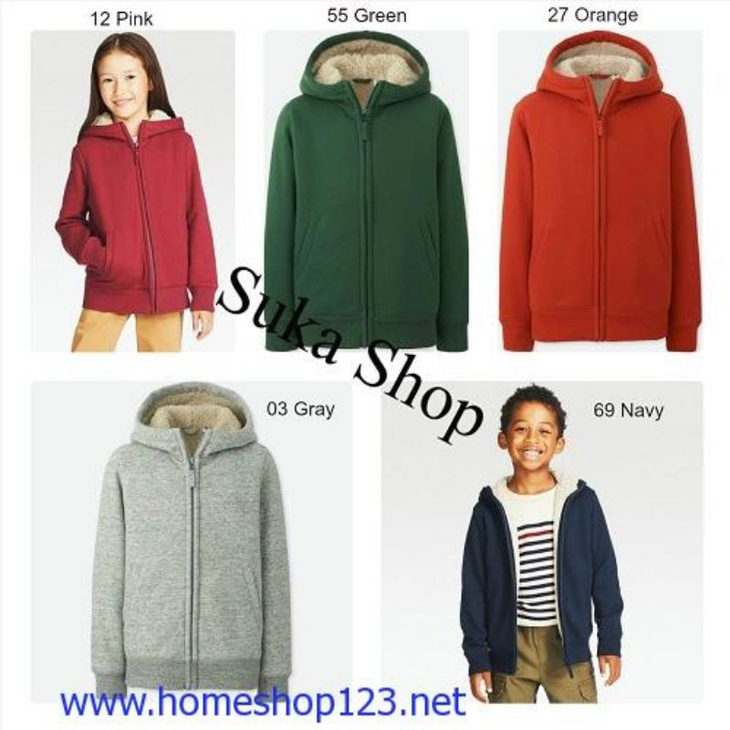 Áo khóc nỉ lót lông cừu Uniql0 kid