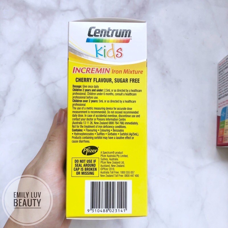 Siro CenTrum Kids cho bé ăn ngon miệng, hấp thụ tốt