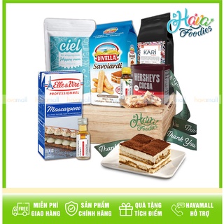 [CHỈ GIAO HCM - KÈM HƯỚNG DẪN] Combo Nguyên Liệu Làm Bánh Tiramisu