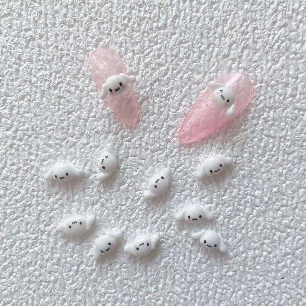[Hàng mới về] Phụ kiện trang trí móng tay hình động vật hoạt hình 3D xinh xắn