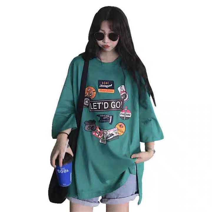 Áo Thun Nam Nữ LET'D GO, Áo Thun Tay Lỡ Form Rộng Unisex Ulzzang -  A19