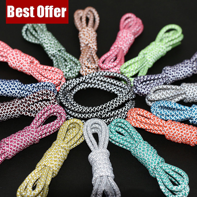 Dây giày phản quang hình tròn thời trang