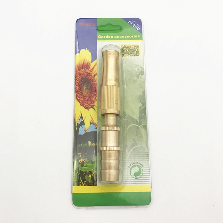 Đầu vòi xịt tăng áp lực nước mini, Vòi xịt nước tăng áp đa năng bằng đồng tưới cây rửa xe tặng kèm kèm đai siết ống