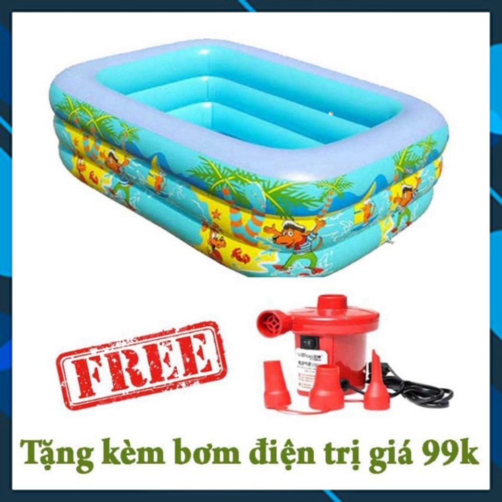 Bể Bơi 3 Tầng Swimming Pool (Tặng Kèm Bơm Hơi Điện) | (TT65)