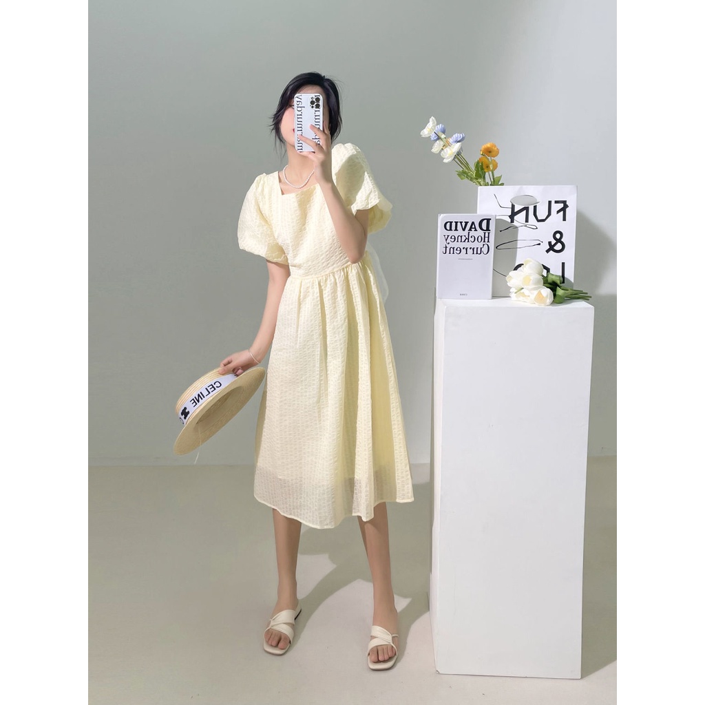 Đầm Nữ Dáng Dài In Họa Tiết Hoa Chuông Phong Cách Pháp Thời Trang Sang Trọng