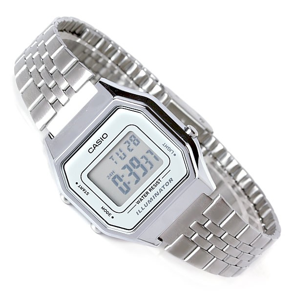 Đồng hồ nữ dây kim loại Casio chính hãng Anh Khuê LA680WA-7DF (28mm)