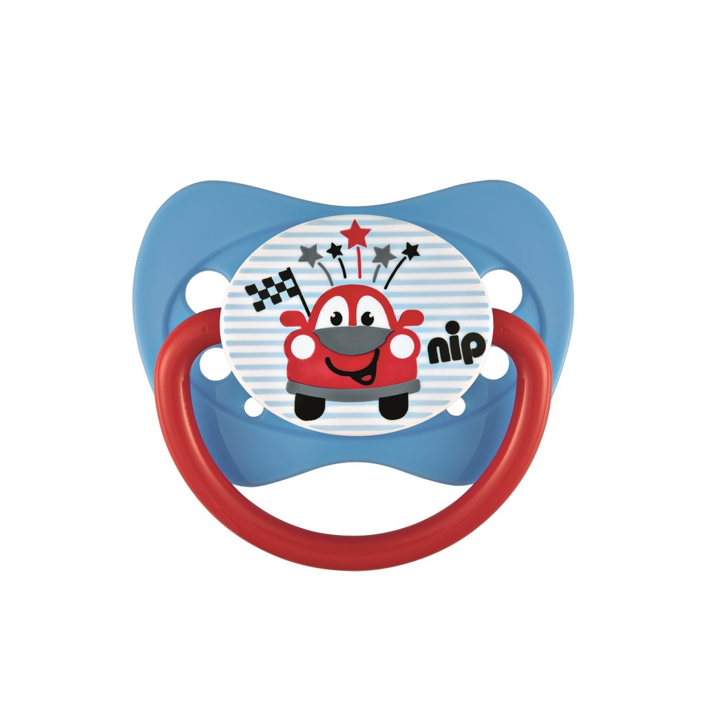 Ty ngậm NIP Family có quai, bằng cao su, bộ 2 chiếc
