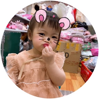váy ren tầng cho bé gái