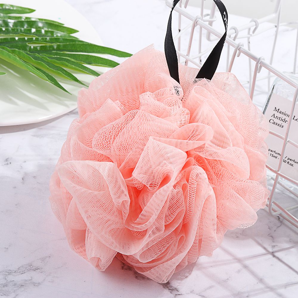 Bóng tắm bằng lưới nilon mềm tẩy tế bào chết làm sạch cơ thể nhiều màu sắc