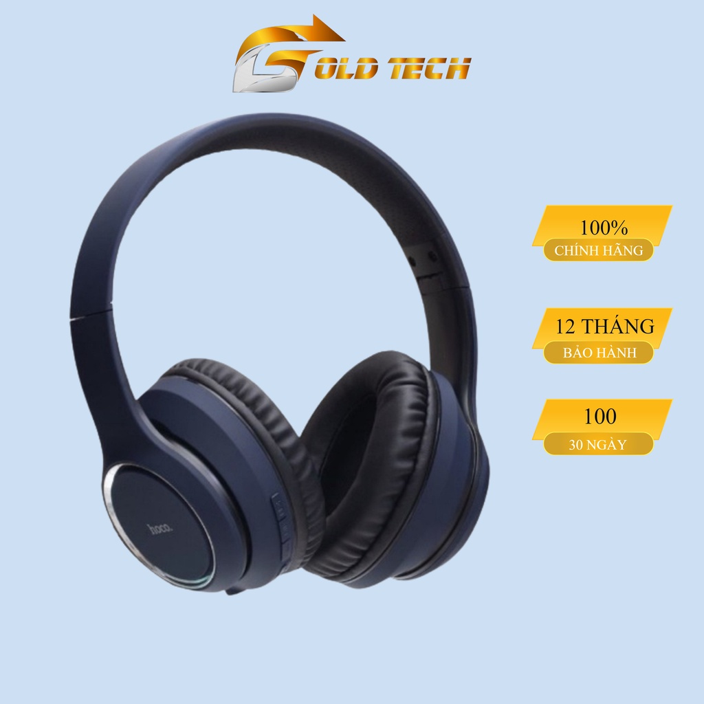 Tai nghe chụp tai bluetooth Hoco W28 Journey BT V5.0, pin dùng 10H, AUX input