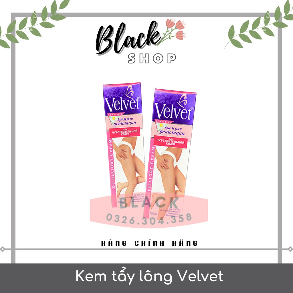 Kem tẩy lông Velvet chuẩn Nga [CHÍNH HÃNG 100%] sản phẩm đình đám, da trắng dáng xinh, thêm tự tin hơn