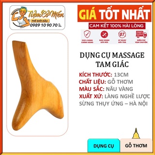 Dụng Cụ Day Ấn Huyệt Massage Tam Giác Bằng Gỗ Thơm