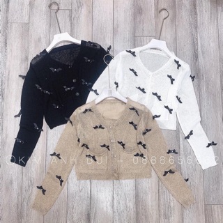 áo cardigan nơ hàng qc