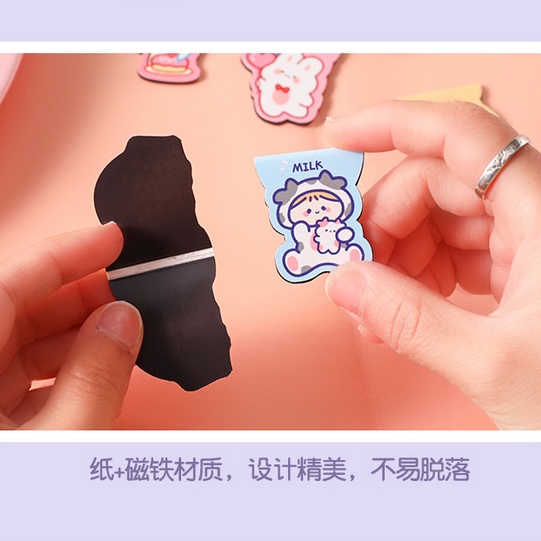 [JY] Thẻ Đánh Dấu Trang Sách Phân Loại Từ Tính Họa Tiết Hoạt Hình Dễ Thương Dành Cho Học Sinh