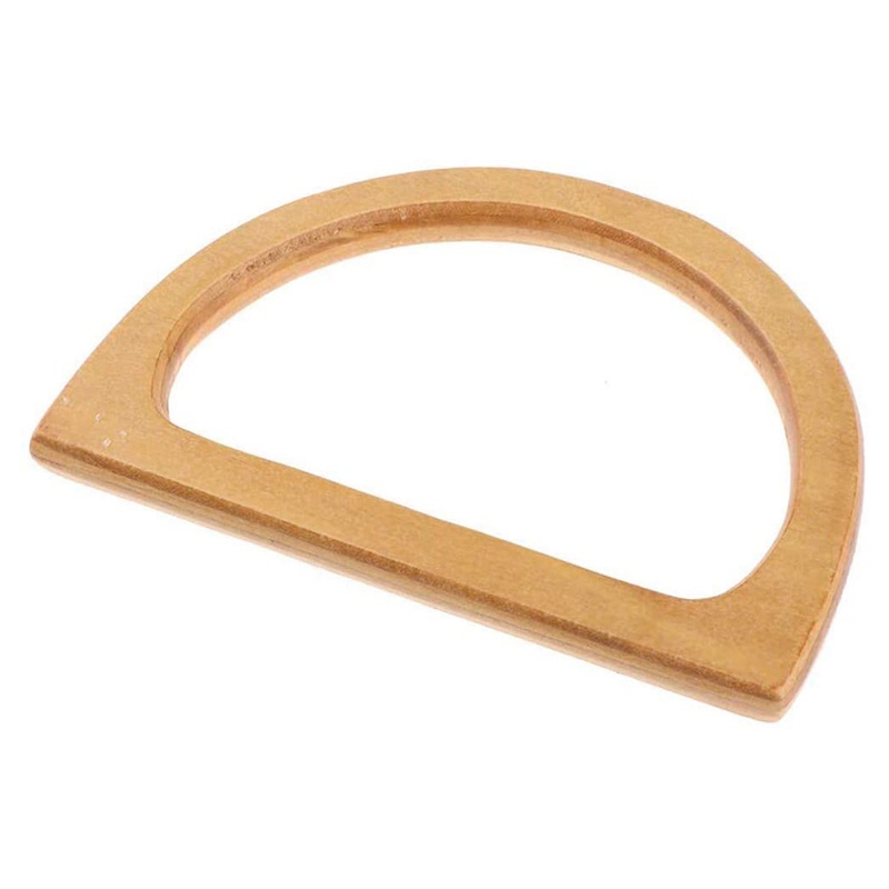 Bộ 4 Tay Cầm Bằng Gỗ Hình Chữ D Dùng Để Làm Ví Cầm Tay DIY