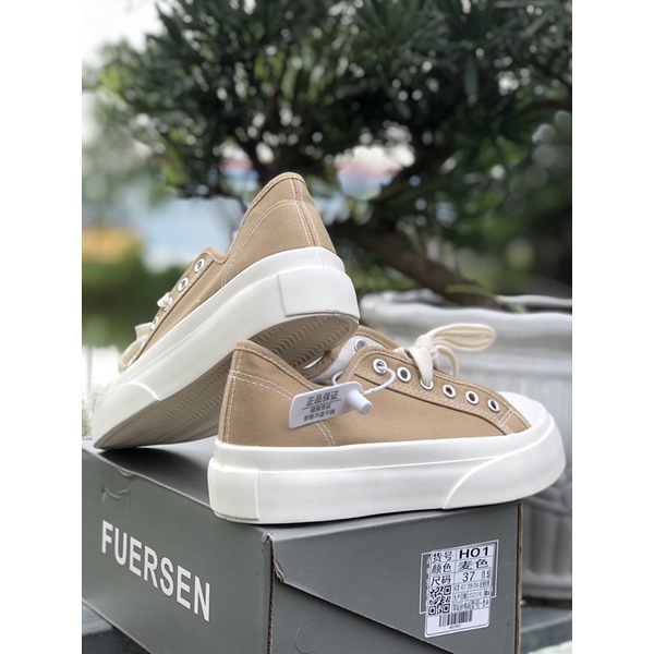 GIÀY BÁNH MÌ TRẮNG XÁM ĐẾ 5CM