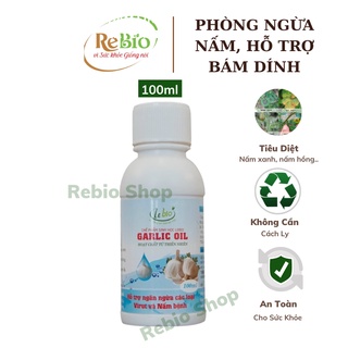 Chế phẩm sinh học 𝐑𝐄𝐁𝐈𝐎 𝐆𝐀𝐑𝐋𝐈𝐂 𝐎𝐈𝐋 𝟏𝟎𝟎𝐦𝐥 đặc trị nấm xanh, nấm trắng, nấm hồng, rỉ sắt, virut... cho hoa hồng, cây cảnh