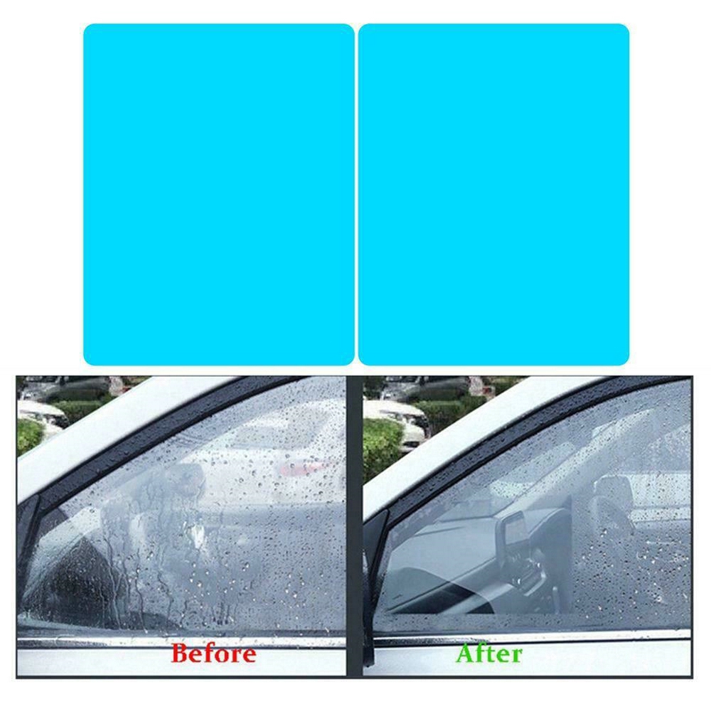 Bộ 2 miếng dán bảo vệ kính chiếu hậu/cửa sổ xe hơi chống sương mù chắn nước mưa