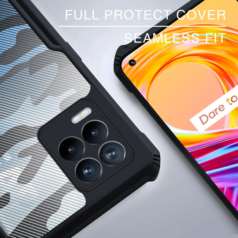 Ốp Điện Thoại Cứng Mỏng Chống Sốc Chống Rơi Họa Tiết Rằn Ri Cho OPPO Realme 8 4G 5G 8s 8i 5 6 7 8 Pro