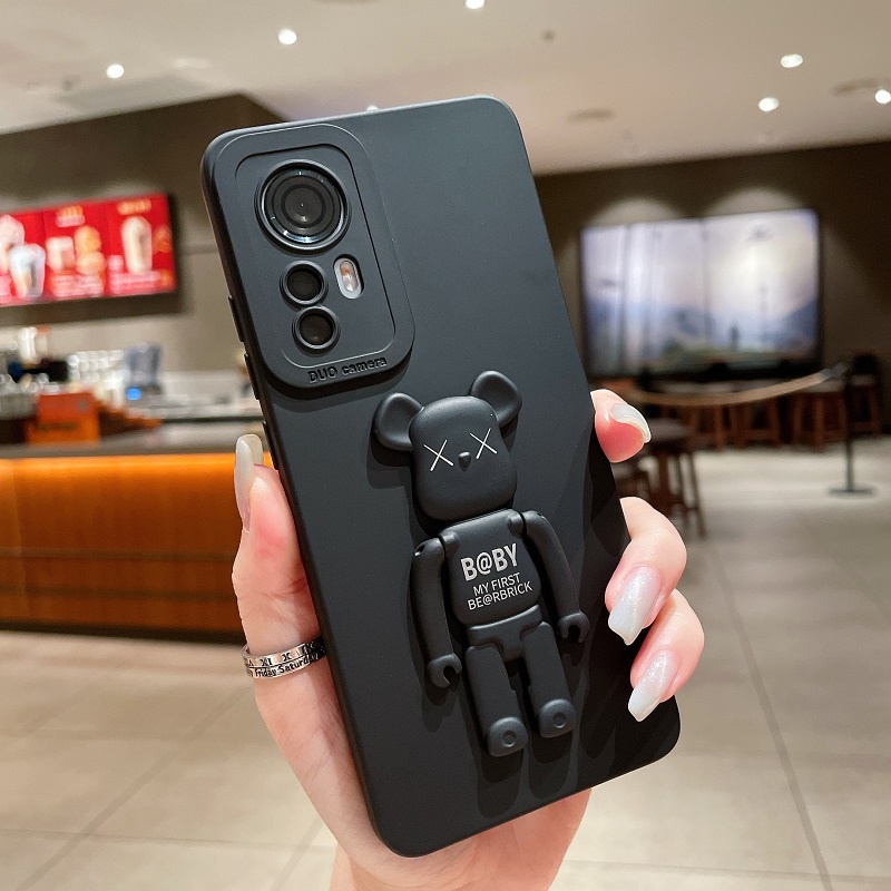 Ốp Điện Thoại TPU Mềm Có Giá Đỡ Họa Tiết Hoạt Hình Cho Xiaomi Mi 12 12s 12X 11 Pro Lite