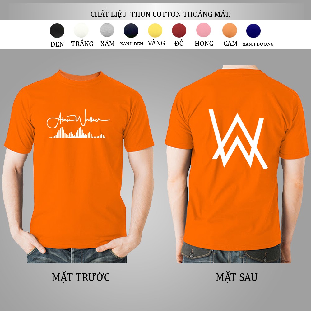Áo Thun Nam Nữ Alann Walkerr Tay Ngắn Thiết Kế Cá Tính Độc Đáo, đủ size(45-85kg)