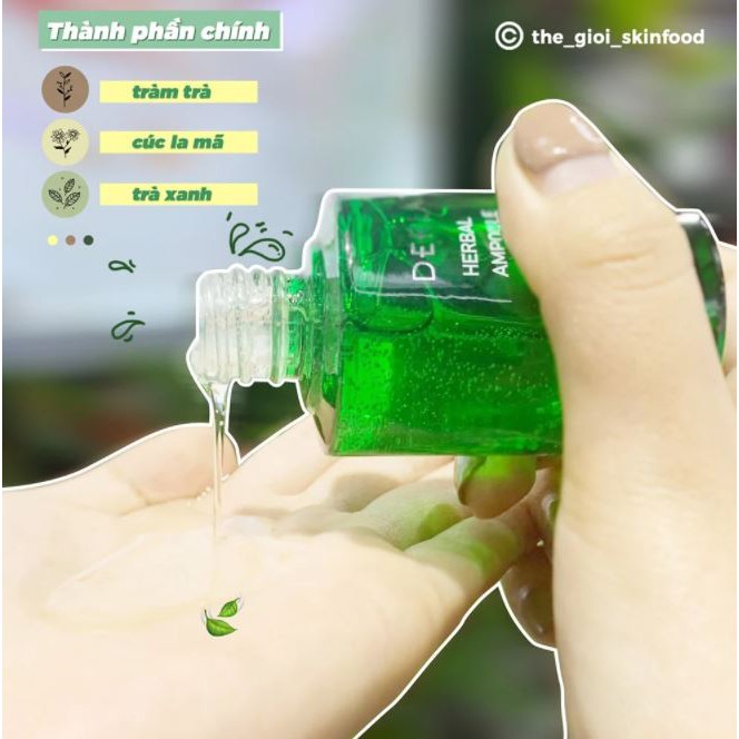 Tinh Chất Thảo Dược Hỗ Trợ Giảm Mụn Derladie Herbal Ampoule For Blemish 30ml | BigBuy360 - bigbuy360.vn