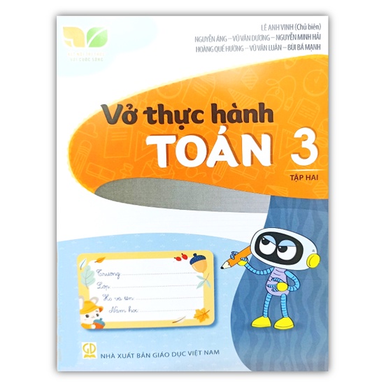 Sách - Combo Vở thực hành Toán lớp 3 - tập 1 + Tập 2 -