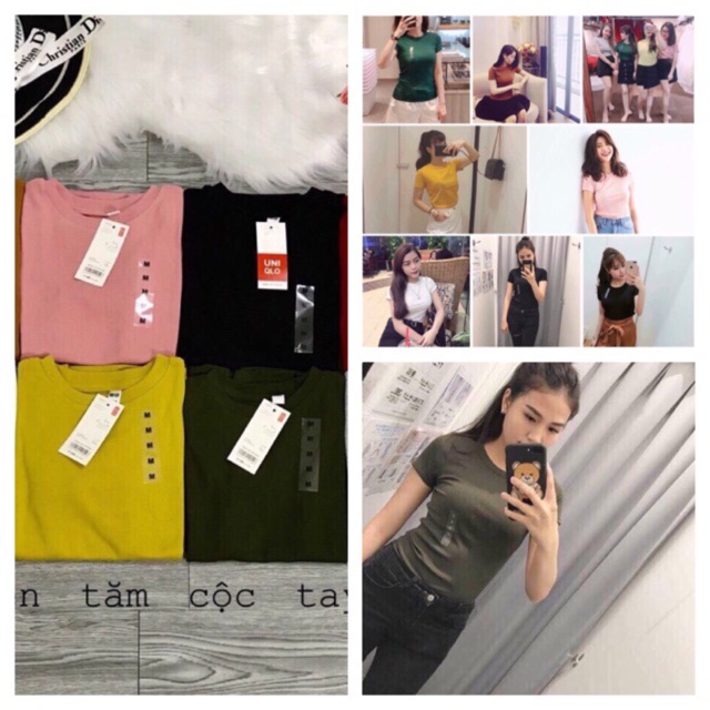 Áo len tăm cộc tay unni