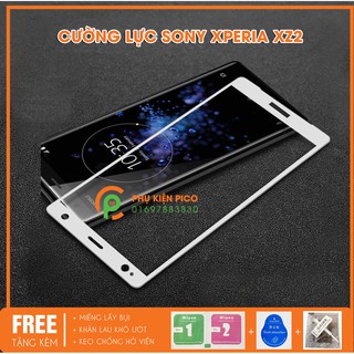 cường lực sony xz2 - kính cường lực sony xperia xz2 full viền độ cứng 9h chống vỡ màn hình