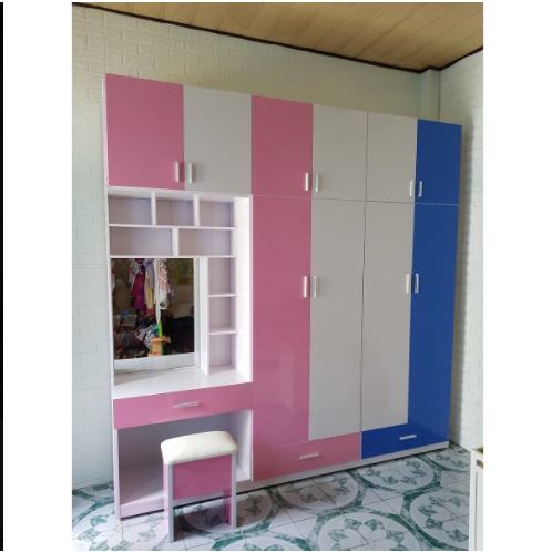 Tủ quần áo kết hợp bàn trang điểm tiện ích Juno Sofa 205 x 185 x 50 cm