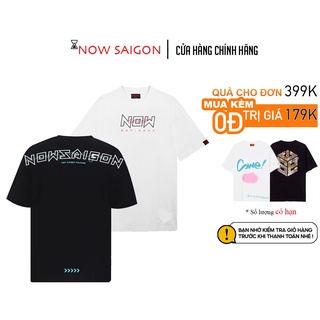 [Hàng chính hãng] Áo thun Nowsaigon local brand tee chính hãng full tag phông oversize unisex ulzzang (missout, degrey)