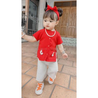 bộ bà ba hoa cúc bé gái