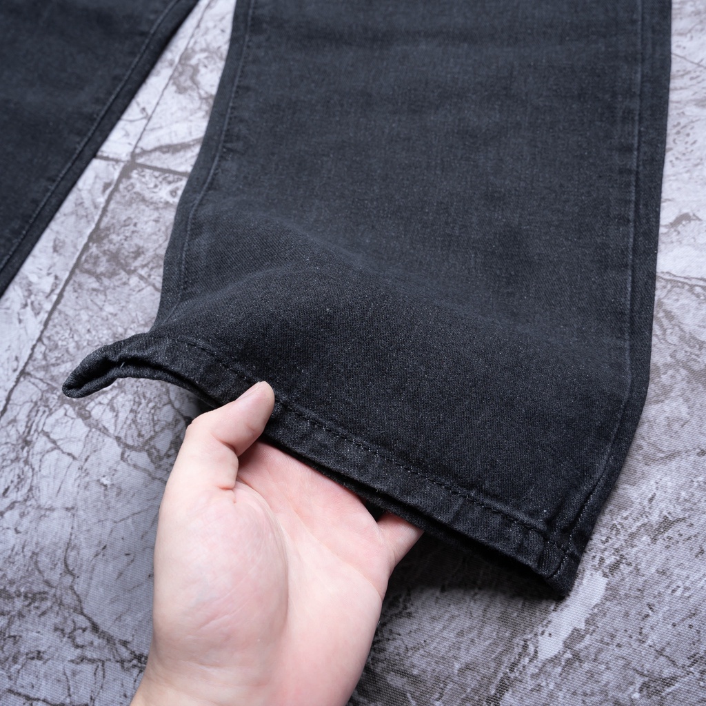 Quần Baggy Jean Ống Rộng Rách Ngang Gối Kiểu Đẹp ULZZANG [HÌNH THẬT]