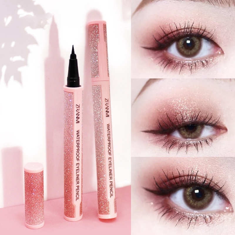 (Hàng Mới Về) Set Mascara Và Bút Kẻ Mắt Dạng Lỏng Lâu Trôi Chống Thấm Nước Dành Cho Người Mới Bắt Đầu