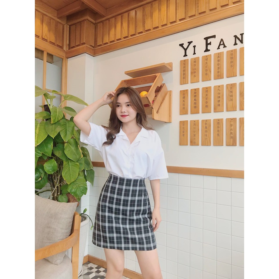 CHÂN VÁY KẺ CARO CHỮ A BỐ MỊN - HÌNH CHỤP THẬT | BigBuy360 - bigbuy360.vn