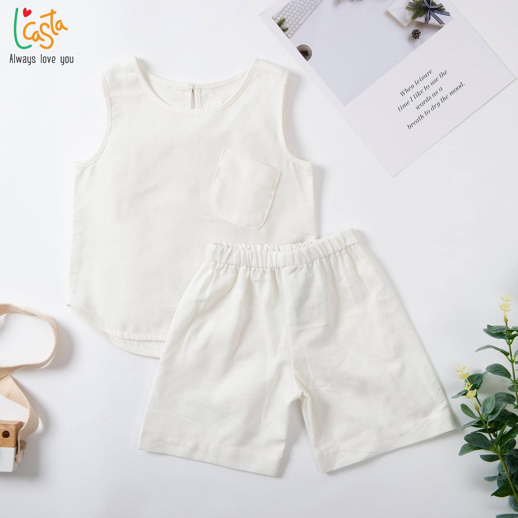 Quần short bé trai linen hàn quốc từ 1y đến 6y L'Casta