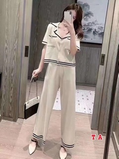 Set len mongtoghi cổ V viền túi