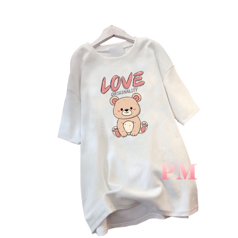 Áo phông cún ngồi LOVE PM11