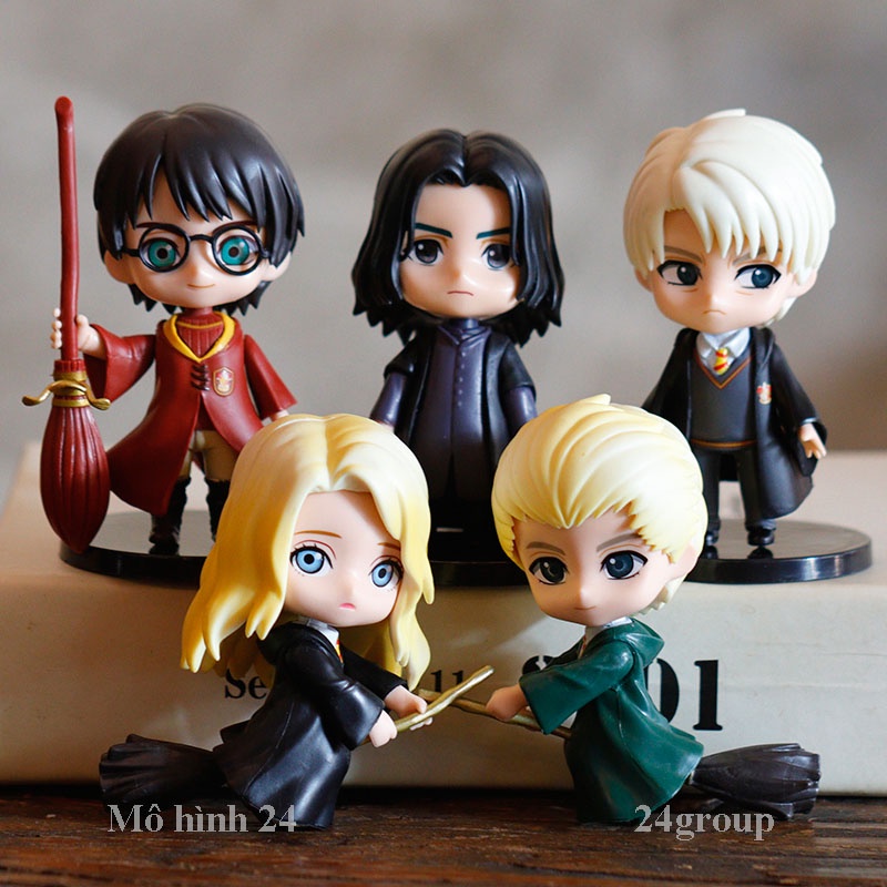 [BỘ 8 EM] Mô hình đồ chơi tượng Chibi HARRY POTTER phù thủy ginny weasley hermione granger snape draco malfoy luna