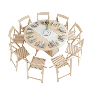 Bàn ăn thông minh bắc âu gấp gọn hdfurniture