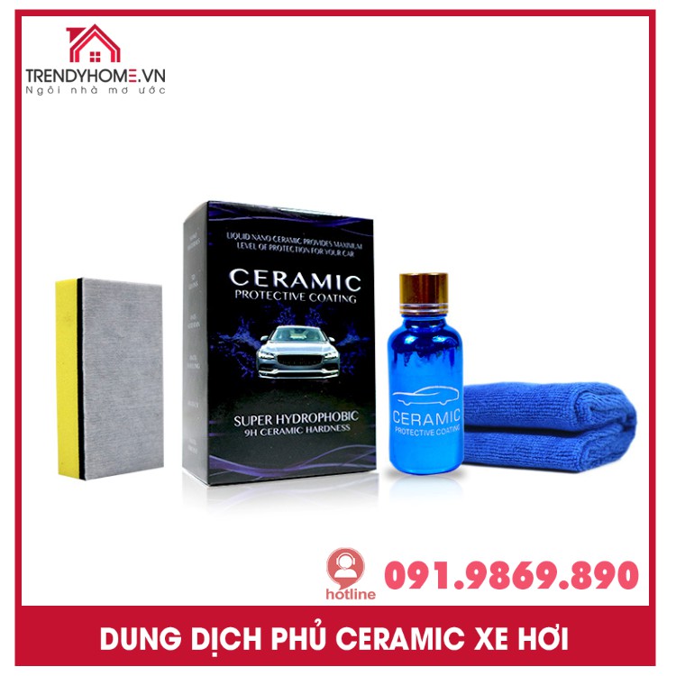 Dung dịch phủ ceramic đánh bóng thân xe 30ML Phụ kiện xe hơi uy tín