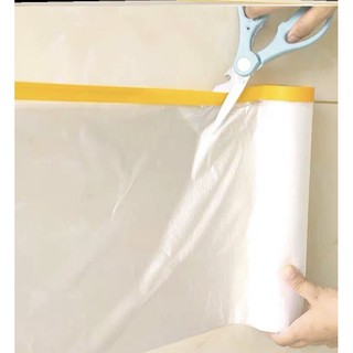 (Dai 20m)Bạt nilong phủ đồ đạc có keo dán cố định