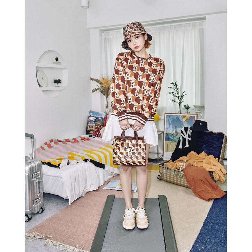 Túi Tote MLB Cube Monogram Tote Bag Size Small Và Medium