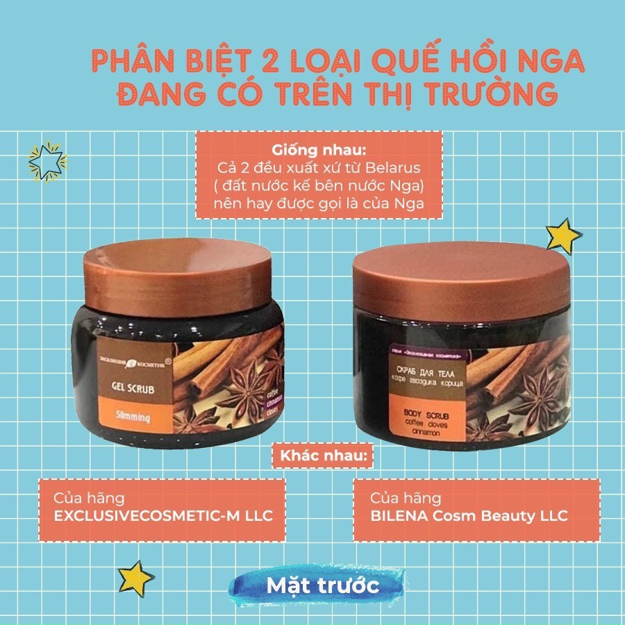 Tẩy Da Chết Body Quế Hồi Cà Phê - Body Scrub Coffee Cloves Cinnamon