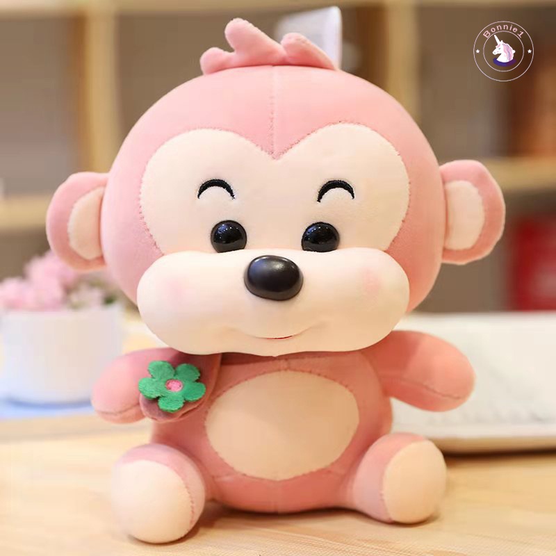 Đồ chơi chú khỉ nhồi bông mềm co giãn 22cm dùng cho trang trí phòng ngủ trẻ em