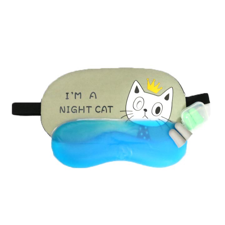 Miếng bịt mắt ngủ 3D có túi gel làm mát